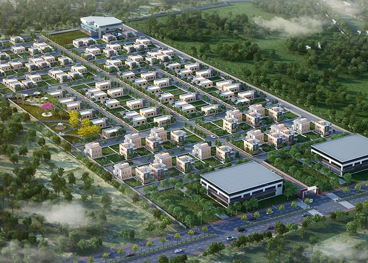 Green Lands villa development in Bodhan